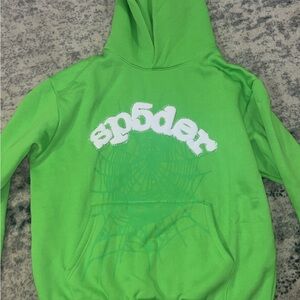 Sp5der Slime Green Hoodie for Men